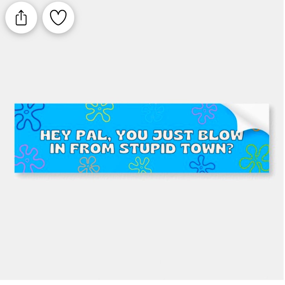 Hey Pal, you just blow in from stupid town? 🌺
